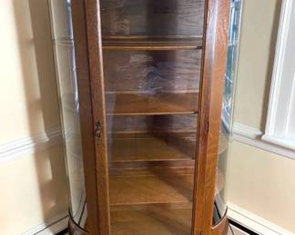 Curved Display Cabinet
