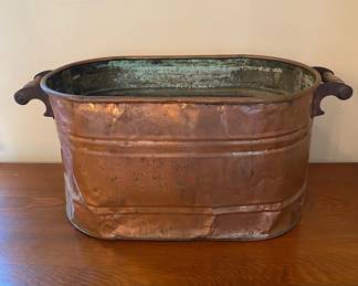 Antique Copper Boiler Tub
