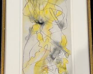 Jiri Mrazek (1920-2008) abstract watercolor 