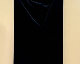 Vintage Laura Ashley strapless velvet dress