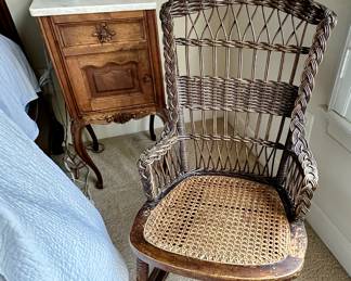 Wicker rocker