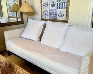 Bernhardt slip covered sofa