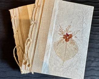 Hand crafted paper journals