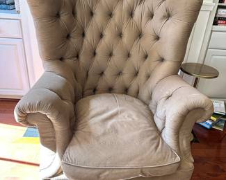 Lilian August Tufted Armchair - as is.