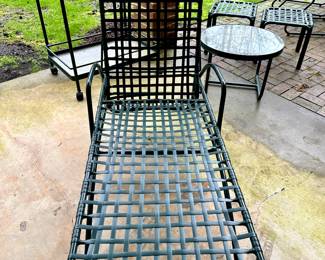 Vintage Brown Jordan recliner - re-strapped in 2023