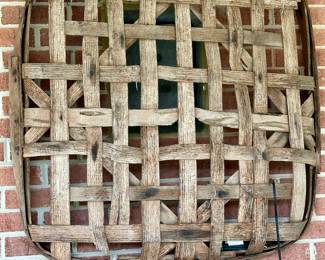 Vintage tobacco gathering basket