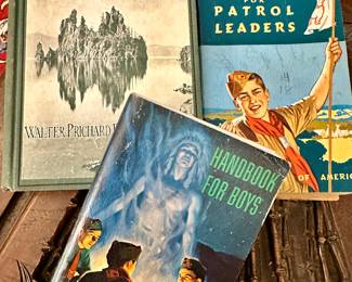 Scouting books and memorabilia