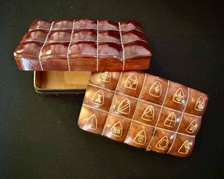 Beautiful Italian leather boxes