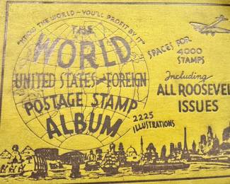 Postage stamp album