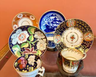 Antique teacups and saucers