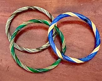 Murano glass bangle bracelets