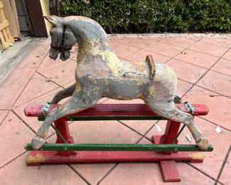 Antique rocking horse 
