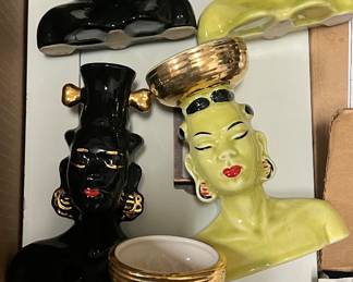 MCM Nubian vases