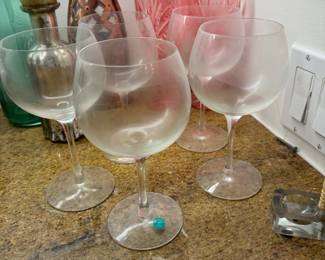 Tiffany & Co wine glasses 