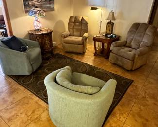 Recliners and swivel chairs