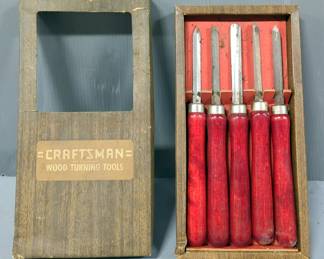 Craftsman Wood Turning Tool Set, 5 Pieces, In Box