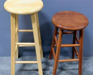 Winsome Wood 24" Bar Stool And Natural 30" Bar Stool