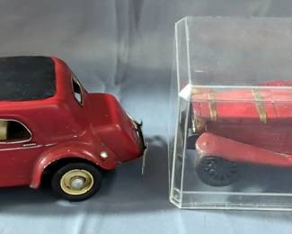 Pressed Metal Model Cars, Qty 2