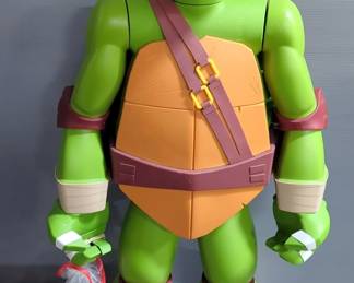 Nickelodeon 48" Teenage Mutant Ninja Turtle Figure With Storage In Back Pack And Assorted Action Figures