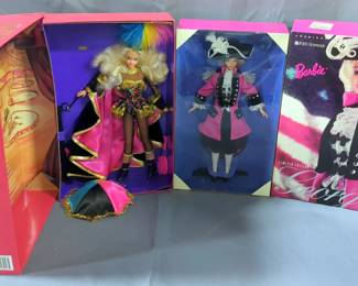 FAO Schwarz George Washington Barbie Ltd Ed, And Circus Star Barbie Ltd Ed, Both In Boxes