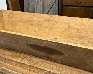 Large wooden dough bowl