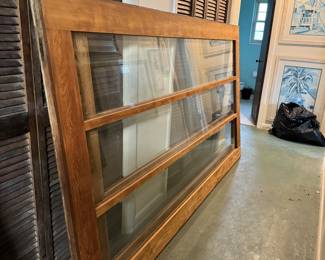Large glass and wood windows (2 available)