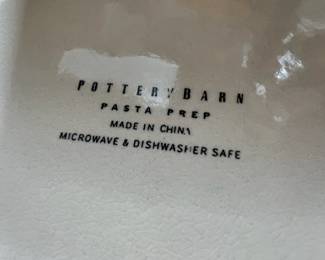 Pottery Barn Pasta Prep - 4 Salad Bowls, Mixing/Serving Bowl