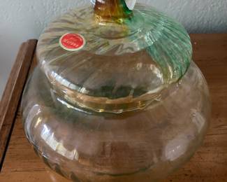 Murano Glass Sugar Bowl/Cannister