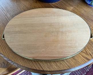 Mid-Century Modern Italian Inlaid Marquetry Serving Tray