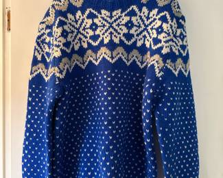 Blue/White Knitted Sweater