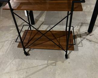 Contemporary bar cart