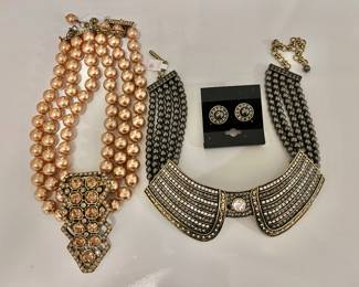 Heidi Daus necklaces, earrings