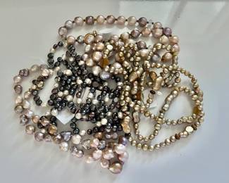 Pearl necklaces