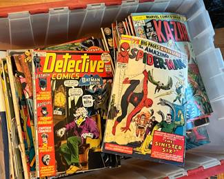 Huge bin full of old comics (200+?) …. More of them all a little later…. Like, maybe 1/2 are pictured total. Bring cash! These are serious!