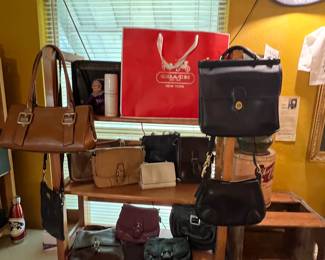 Big collection of designer purses
