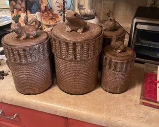 McCarty / Peter’s Mississippi pottery canister set 