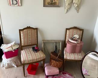 Louis XVI style side chairs. Circa 19th century