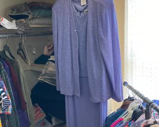 This lovely purple glittery, formal outfit is breathtaking