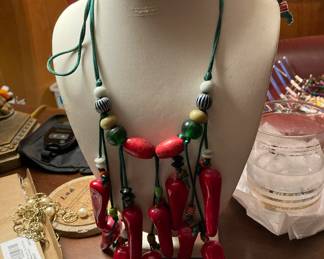 One of dozens of lovely necklaces