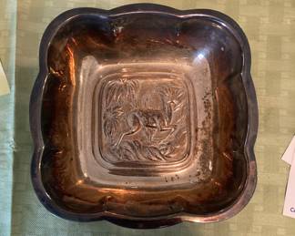 Silver plated serving dish