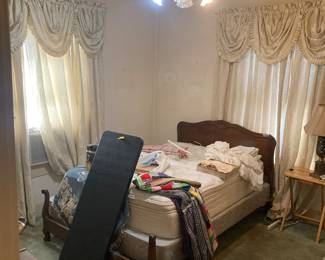 Another bedroom has these beautiful drapes. They’re for sale too.