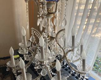 Another view of the Crystal chandelier