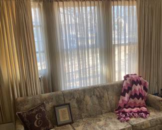 These lovely shears and drapes are also for sale.