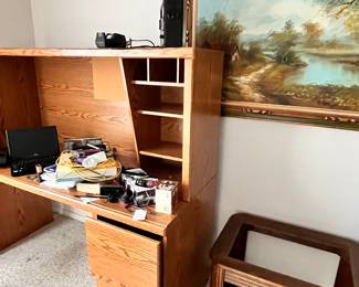Two computer desks.
