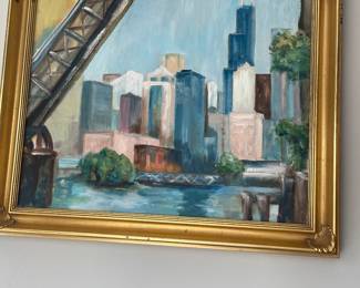 Chicago oil painting