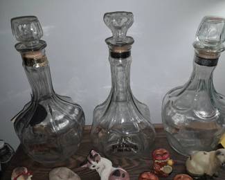 Jack Daniels Crystal Decanters