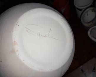 Hand Signed Pottery