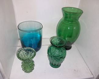 Antique Green Glass