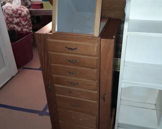 Wooden Jewelry Cabinet