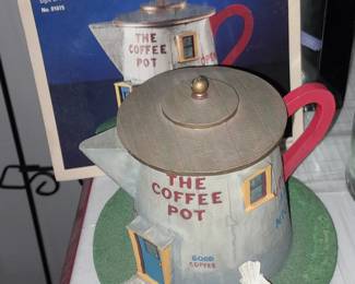 The Coffee Pot Village Building By Lefton